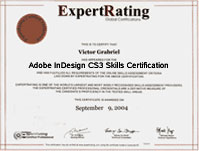 ExpertRating Adobe Course $129 99 Adobe InDesign CS3 Training