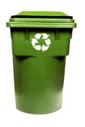 Recycle Bin Green